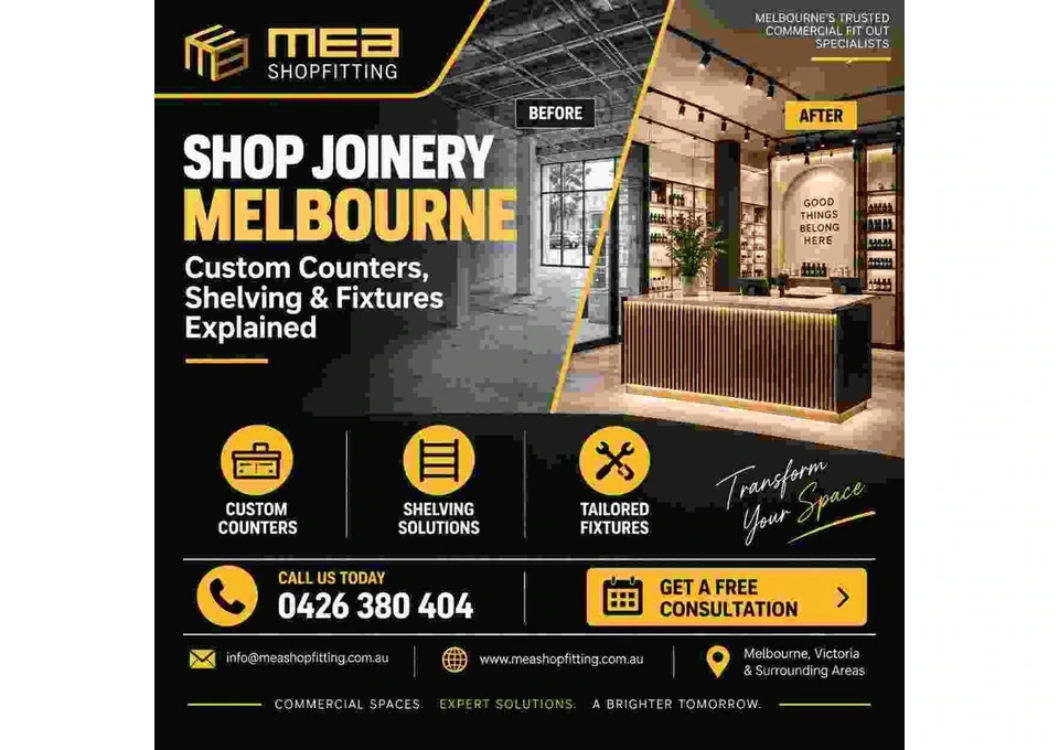 Shop Joinery Melbourne – Custom Counters, Shelving & Fixtures photo 1