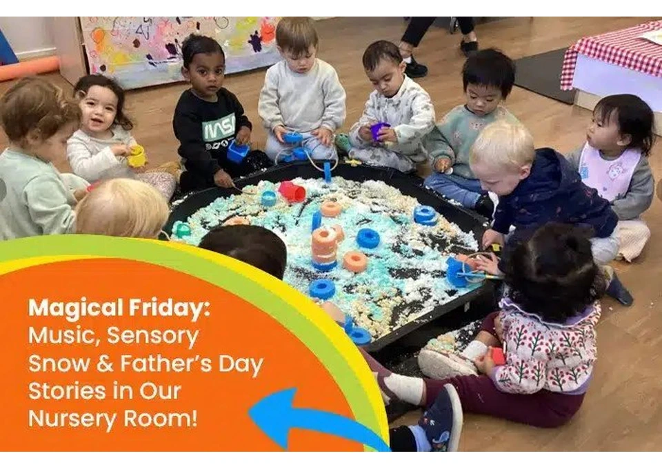 Music, Sensory Snow & Father’s Day Stories in Childcare Atwell's Nursery Room! photo 1