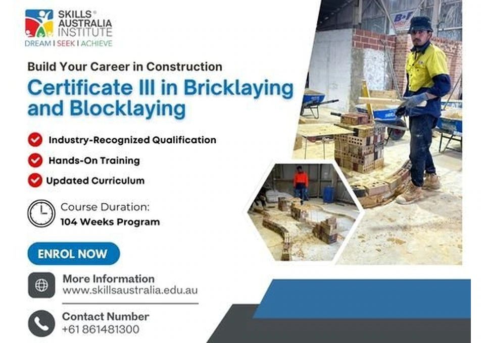 Get Job-Ready with Cert 3 Bricklaying and Blocklaying Training