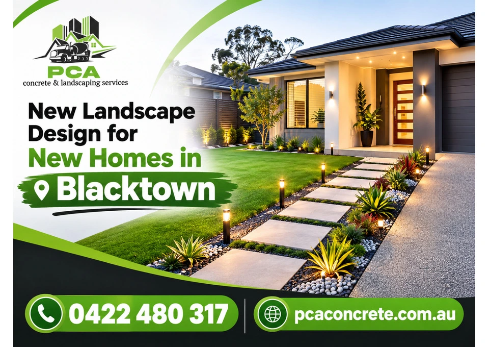 New Landscape Design for New Homes in Blacktown photo 1