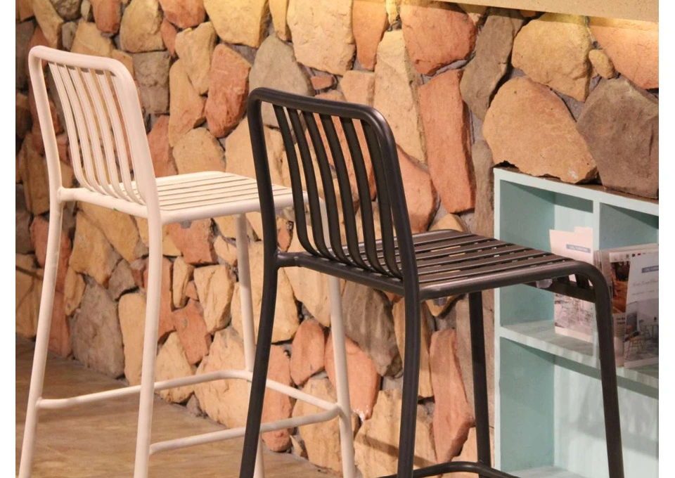 Dark Grey Bordeaux Bar Stool for Modern Dining Areas photo 1