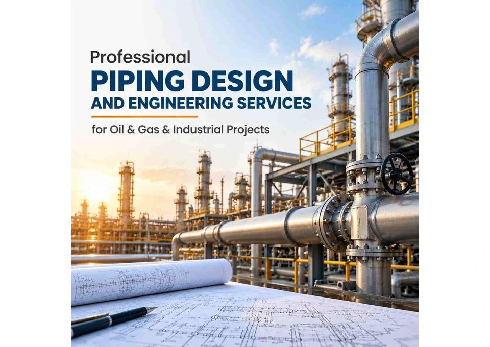 Professional Piping Design and Engineering Services for Oil & Gas & Industrial Projects photo 1