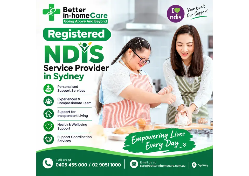 Registered NDIS Service Provider in Sydney, 02 9051 1000 | Betterinhomecare