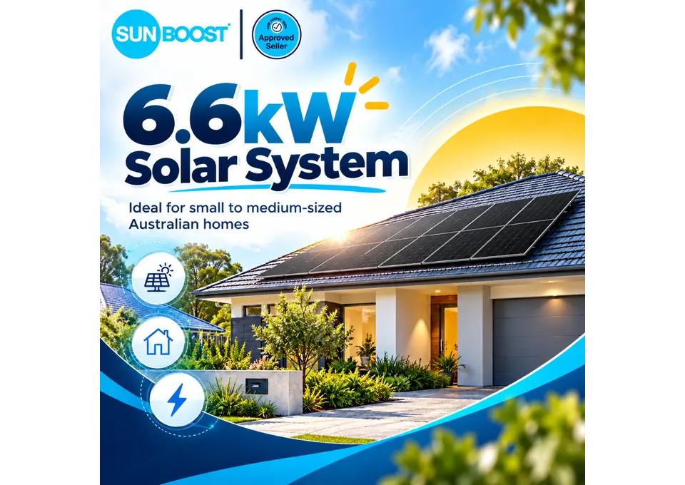 6.6kW Solar System Installation in Australia | Sunboost photo 1