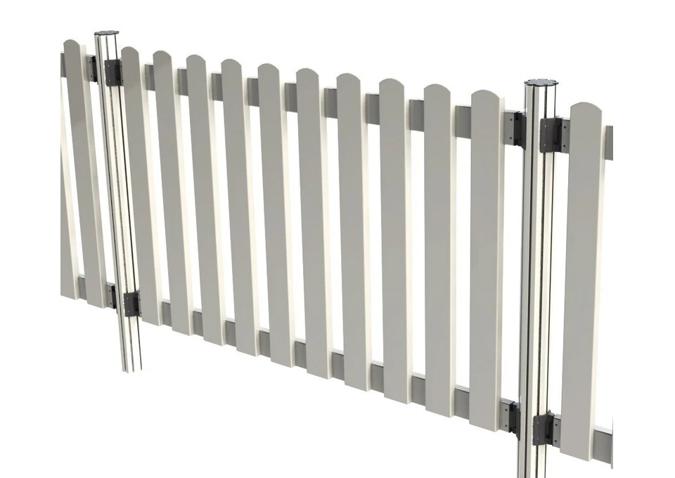 Frame Gardens Neatly with a Plastic Picket Fence