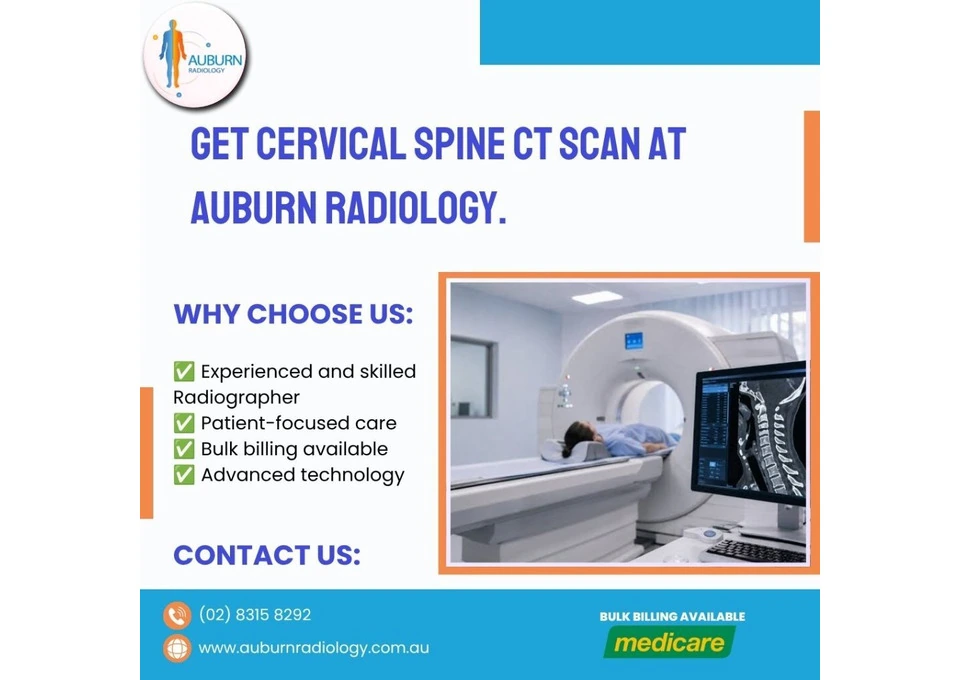 Get a Cervical Spine CT Scan at Auburn Radiology. (02) 8315 8292 photo 1