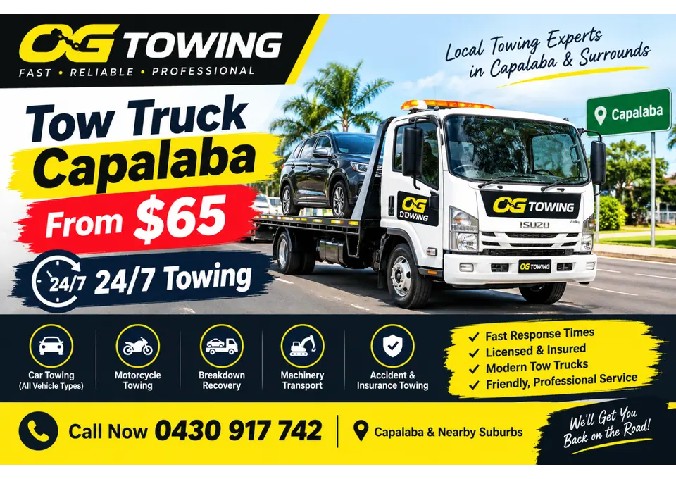 Tow Truck Capalaba From $65 | 24/7 Towing | OG Towing photo 1