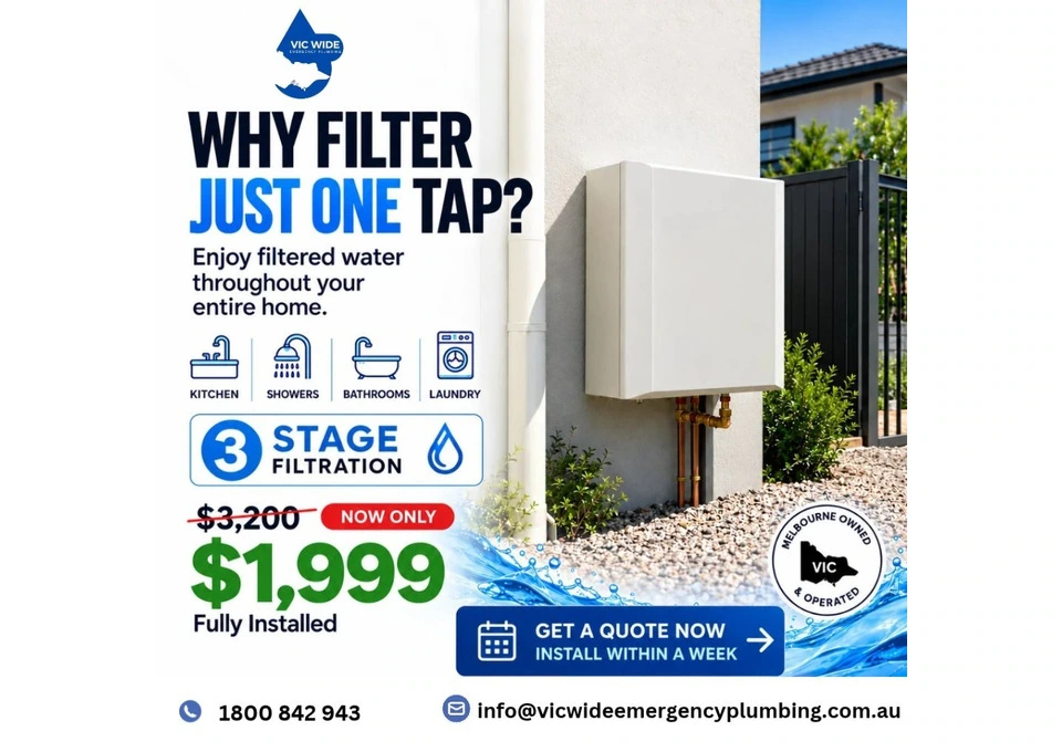 Whole House Water Filtration Melbourne – Vic Wide Emergency Plumbing photo 1
