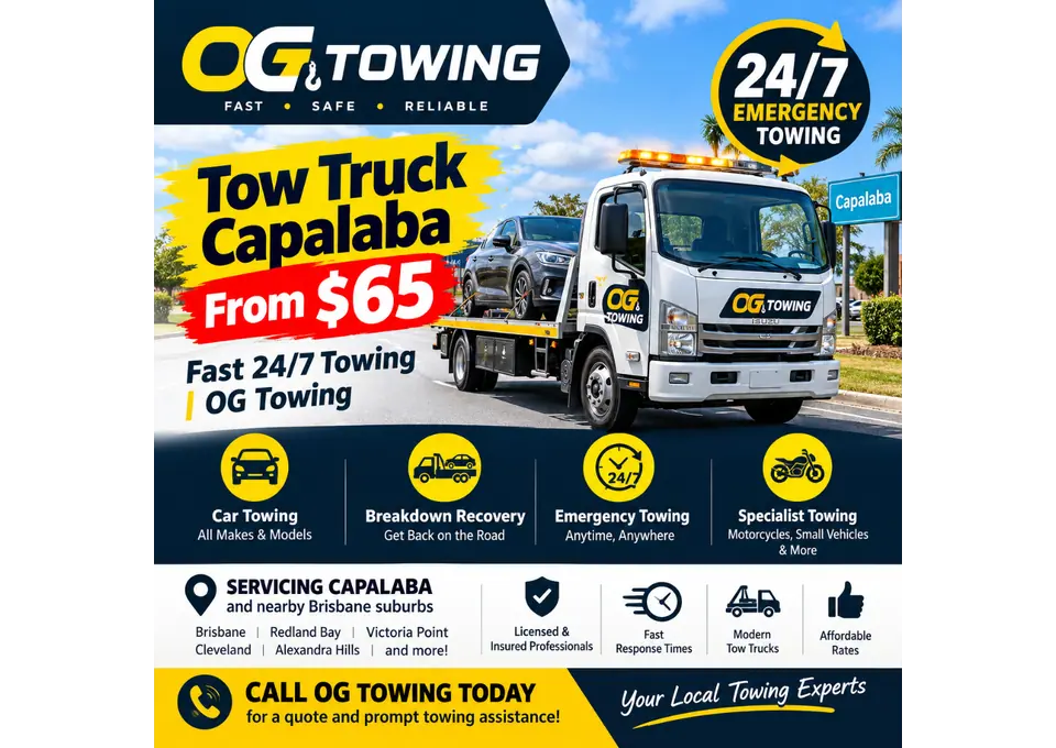 Tow Truck Capalaba From $65 | Fast 24/7 Towing | OG Towing photo 1