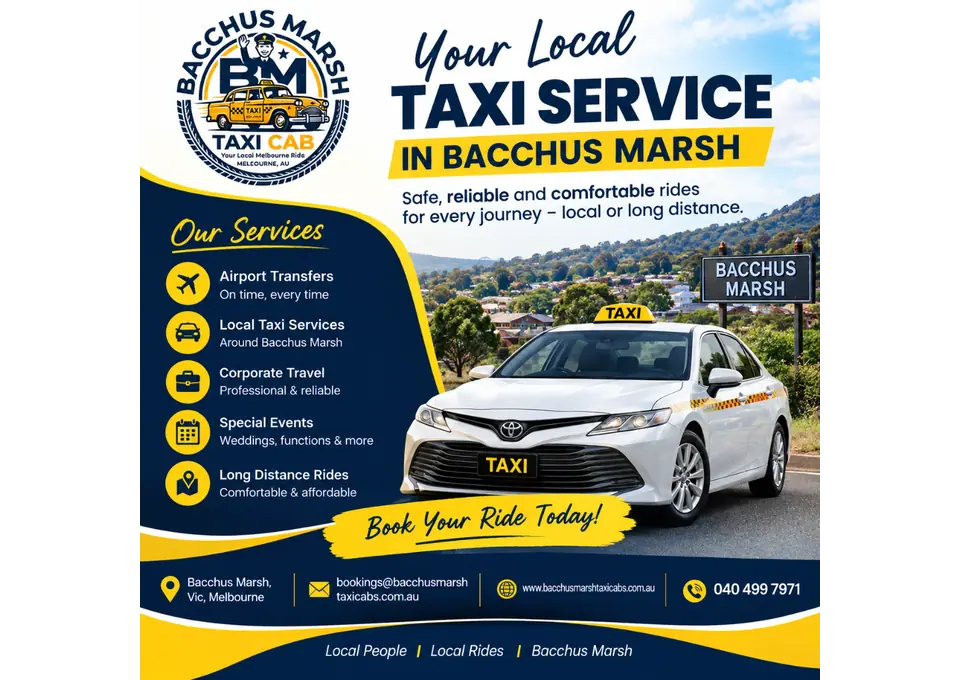 Reliable Taxi Cab Bacchus Marsh – Affordable Local and Airport Transfers photo 1