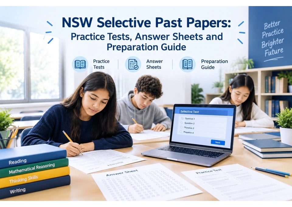 NSW Selective Past Papers: Practice Tests, Answer Sheets and Preparation Guide photo 1