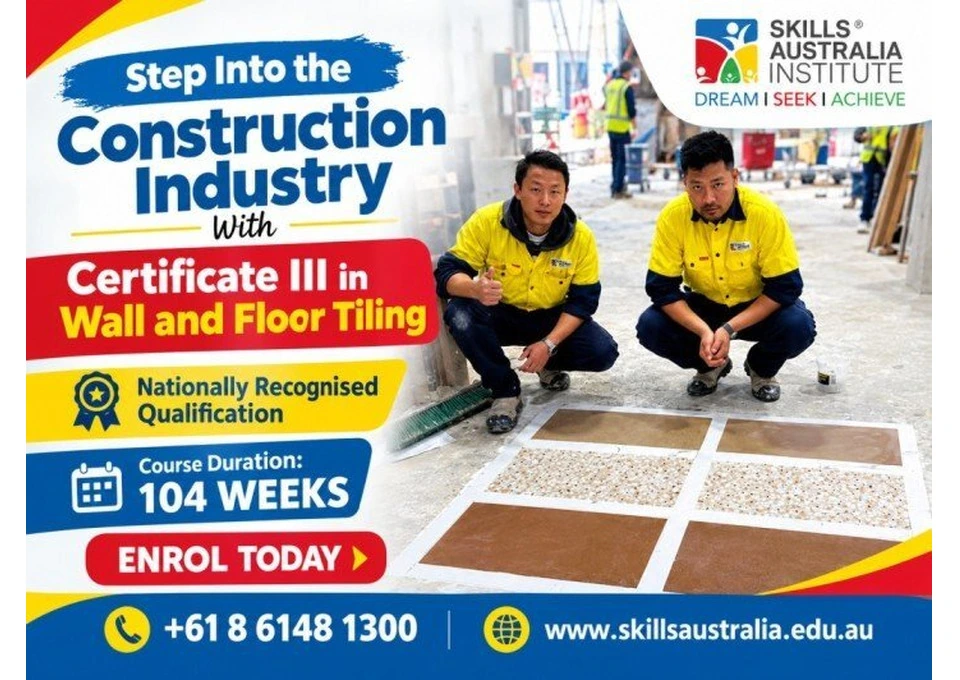 Upgrade Your Skills with Certificate 3 in Wall and Floor Tiling in Perth! photo 1