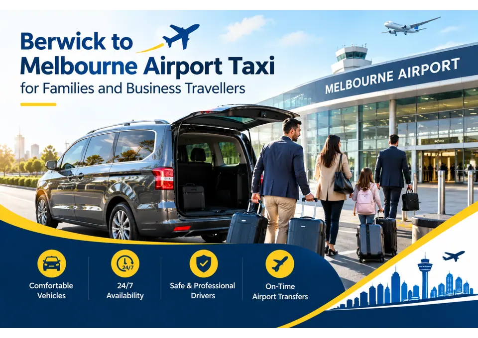 Comfortable Airport Taxi Transfers from Berwick to Melbourne Airport photo 1