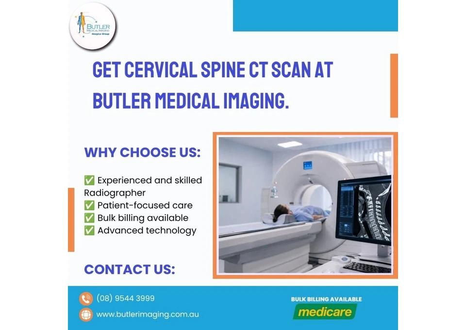 Get a Cervical Spine CT Scan at Butler Medical Imaging. (08) 9544 3999 photo 1