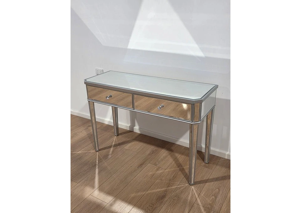A Beauty Table with Mirror Sets Up a Proper Makeup Routine photo 1